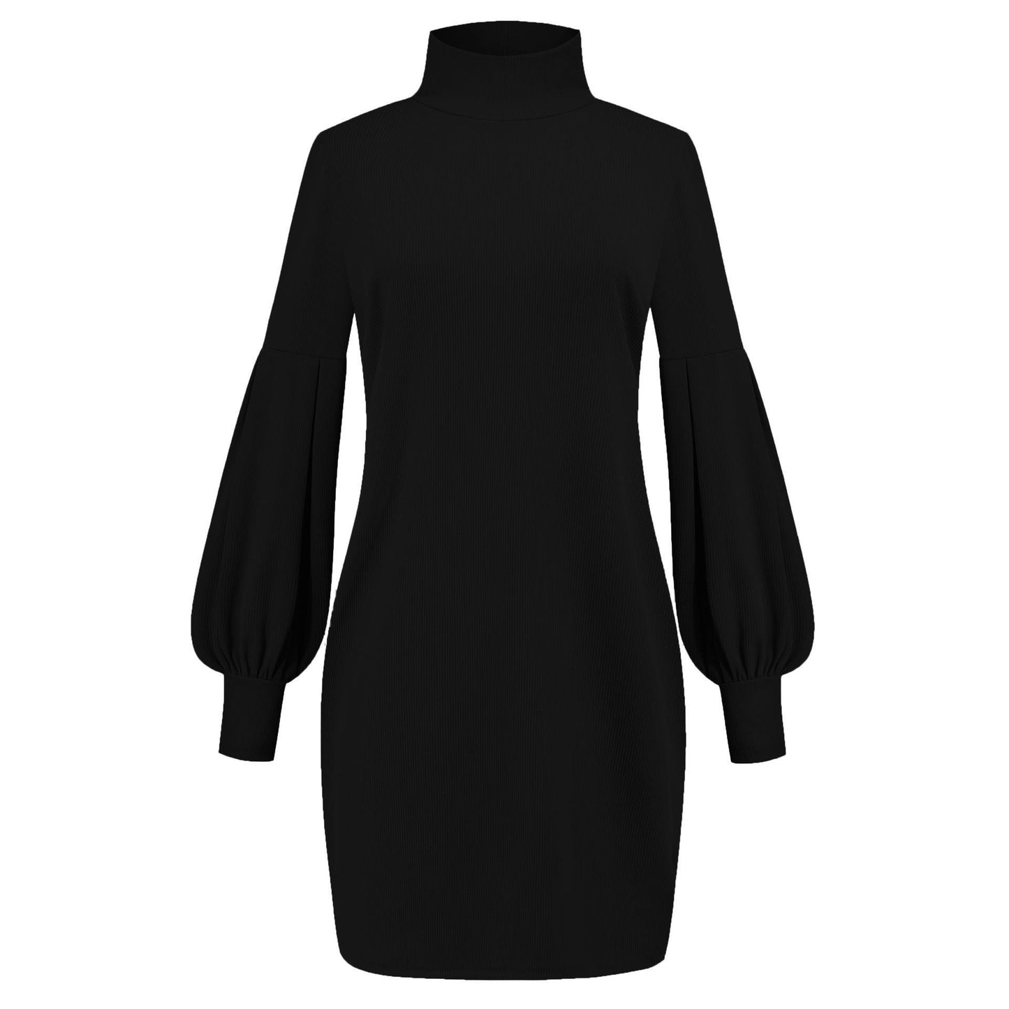 Robes pour femmes avec col haut et manches volumineuses Chic und Stil