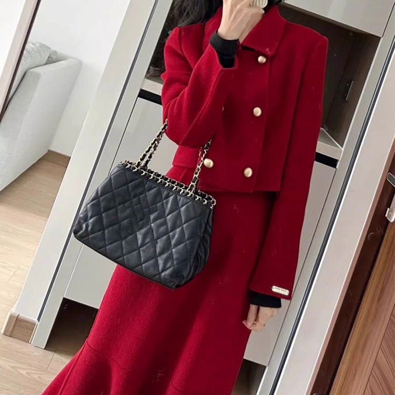Robe midi longue à manches longues élégante pour femmes Chic und Stil