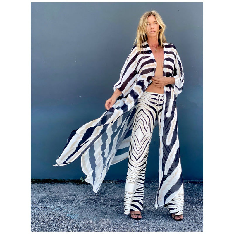 Dames Chic Robe légère Cover-Up Chic und Stil