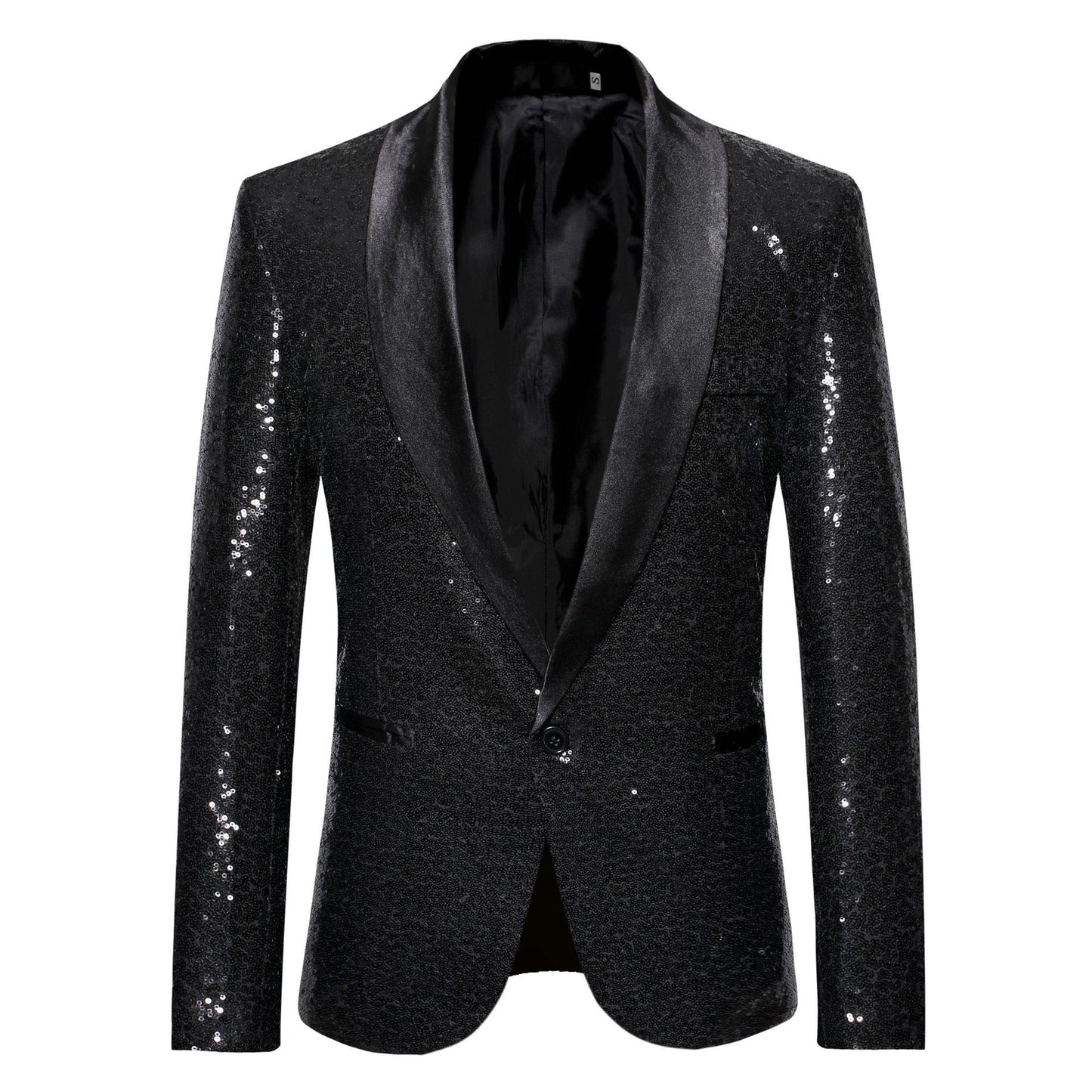 Blazer élégant pour hommes en sequins au coupe moderne Chic und Stil