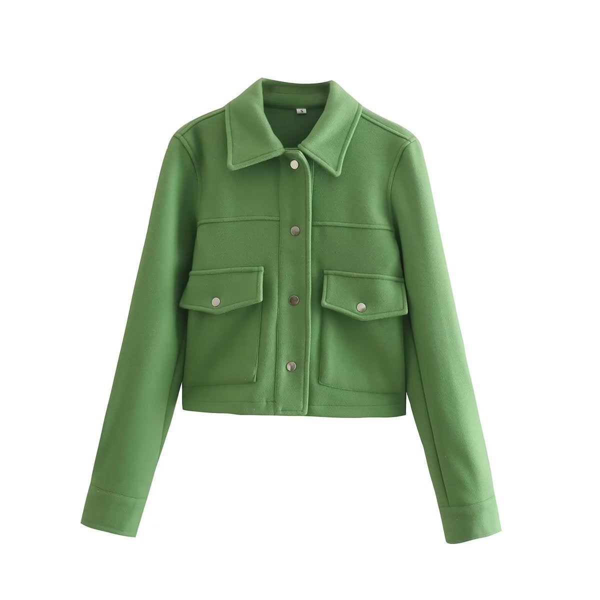 Short jacket for women made of high-quality material with practical chest pockets Chic and Style