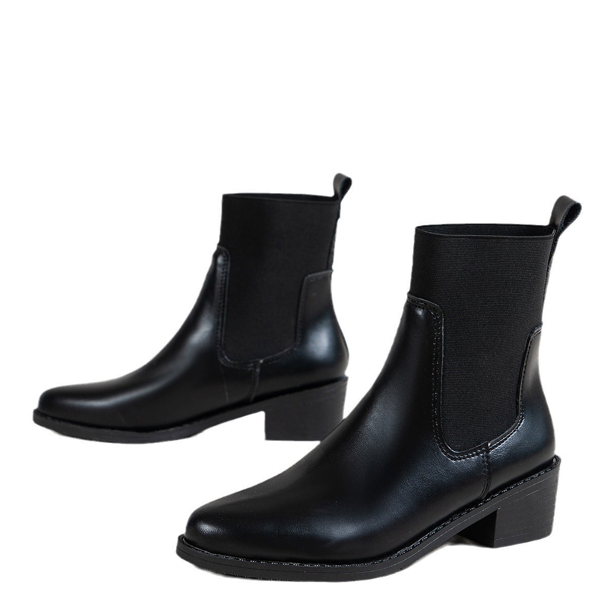 Bottines pour femmes avec tige élastique et talon bloc confortable Chic und Stil