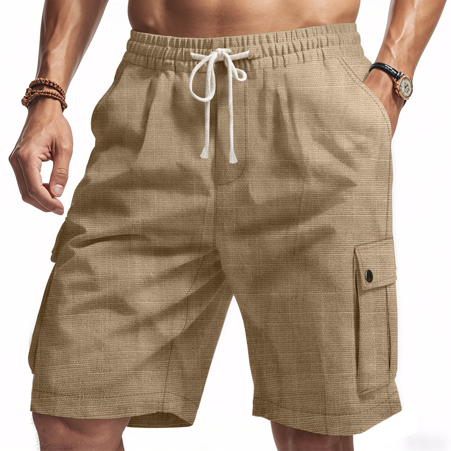 Shorts cargo décontractés pour hommes avec poches latérales respirantes Chic und Stil