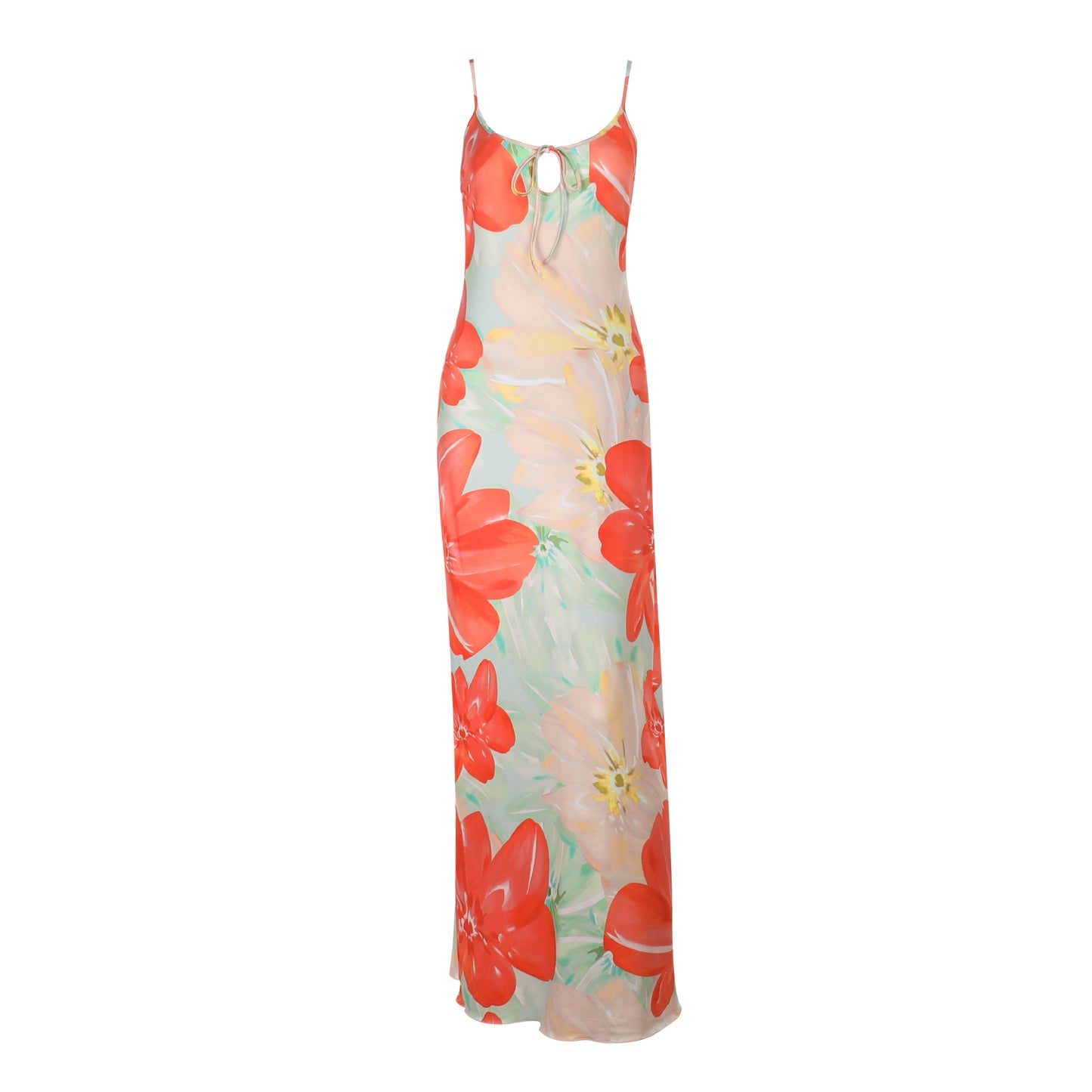 Robe Maxi Brodée Florale Chic und Stil