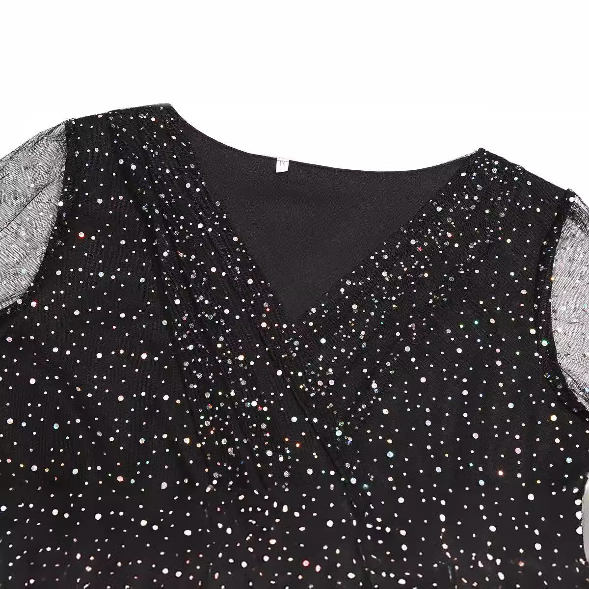 Robe portefeuille à décolleté en V scintillant Chic und Stil