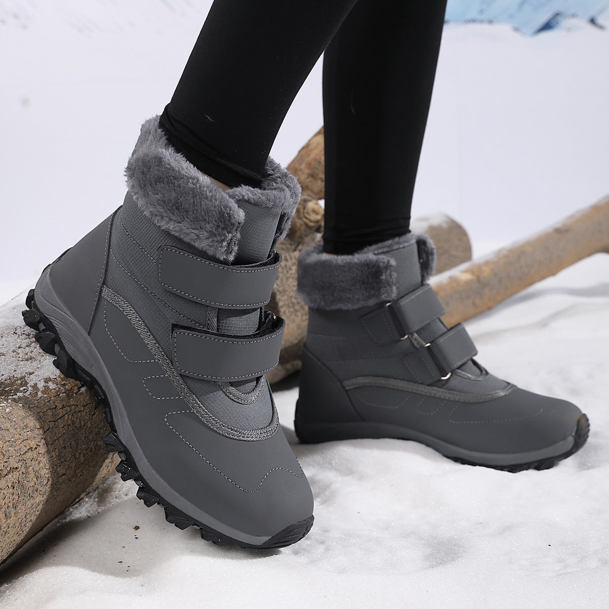 Bottes d'hiver pour femmes avec semelle antidérapante et doublure intérieure chaude Chic und Stil