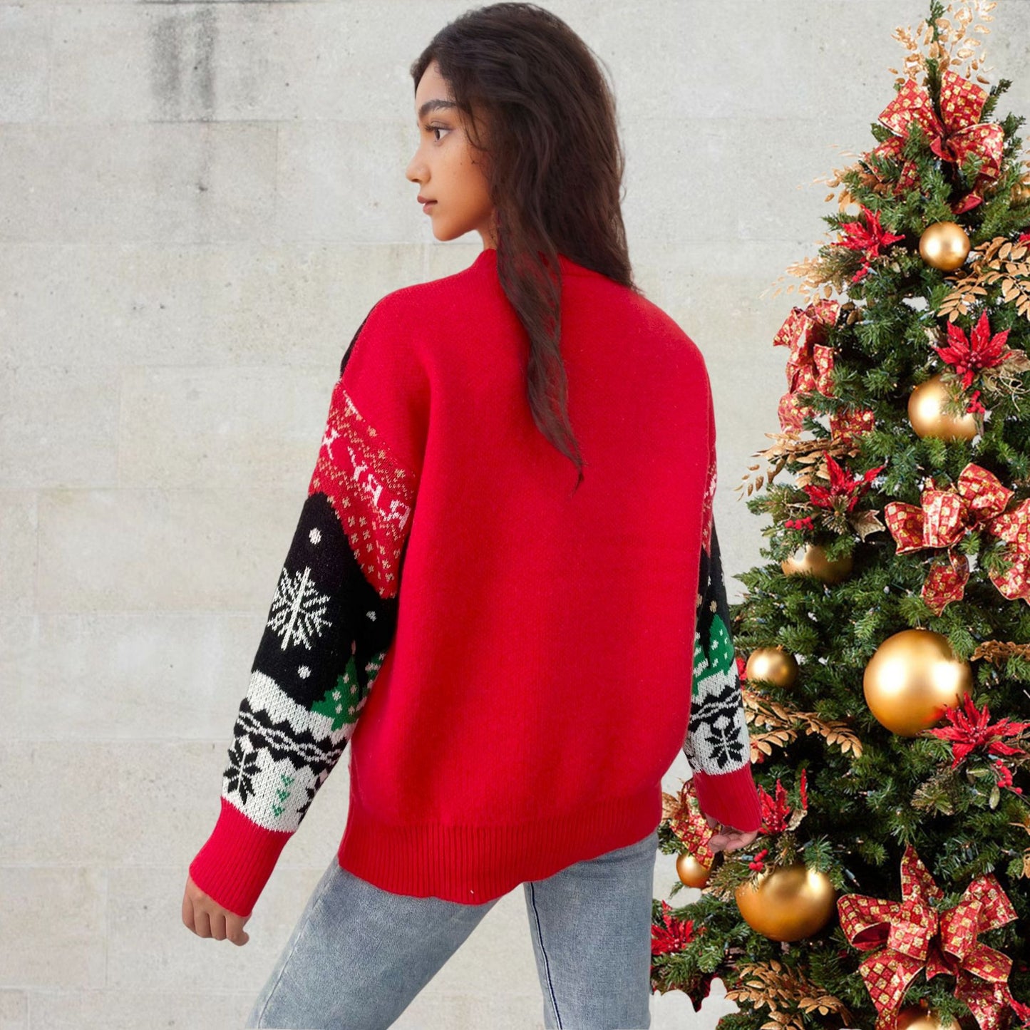 Pull de Noël pour femmes avec des motifs festifs et une coupe confortable Chic und Stil