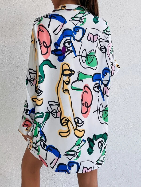 Robe chemisier pour femmes dans un design artistique moderne Chic und Stil