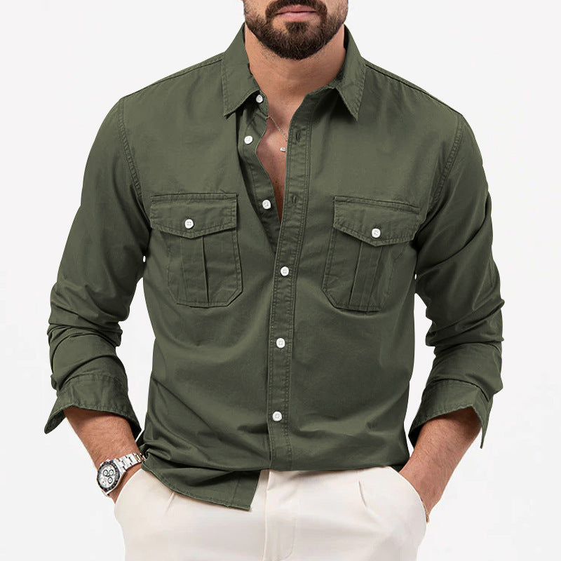 Chemise à manches courtes pour hommes avec deux poches poitrine et coupe moderne Chic und Stil