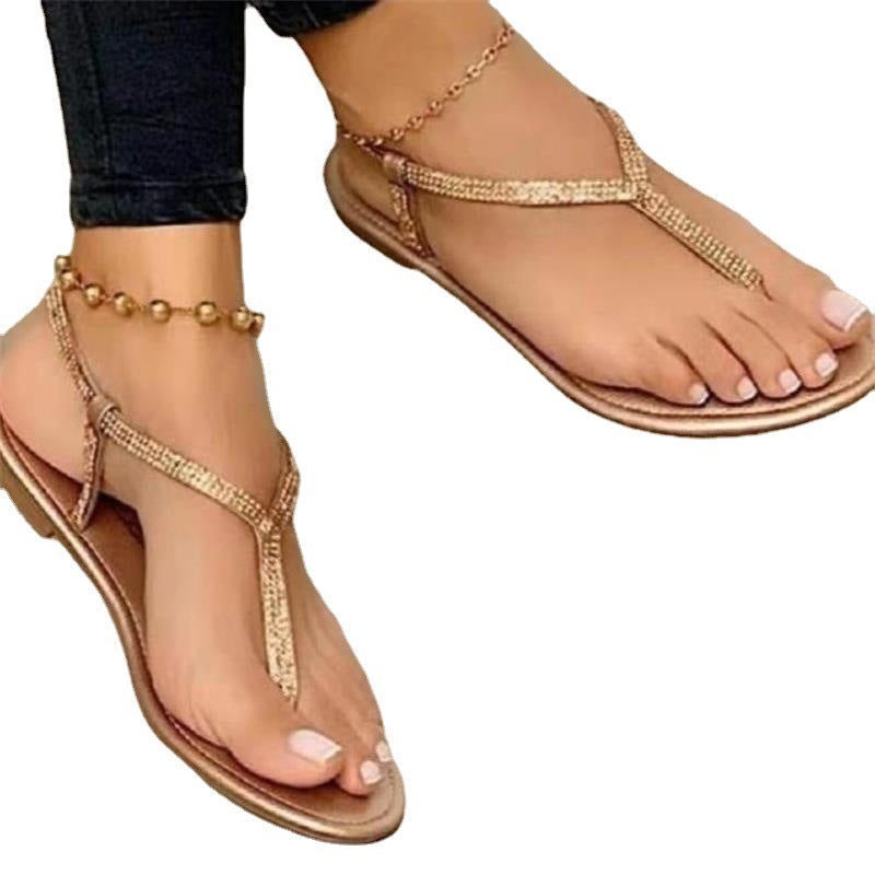 Sandales élégantes pour femmes avec des applications scintillantes en strass Chic und Stil