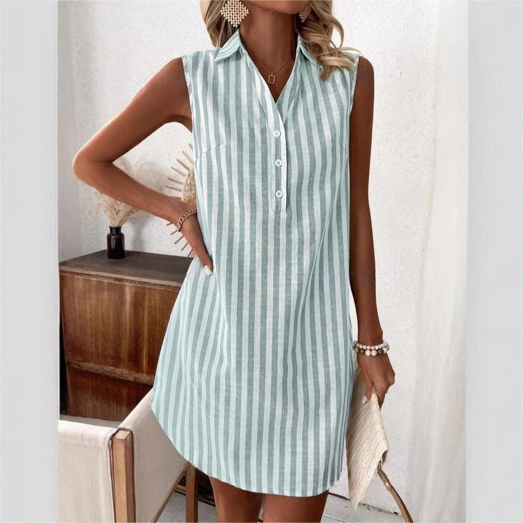Chemisier à manches courtes pour femmes au look rayé élégant Chic und Stil