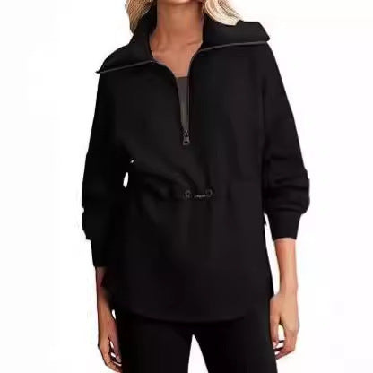 Pull à capuche décontracté pour femmes avec réglage pratique par cordon Chic und Stil