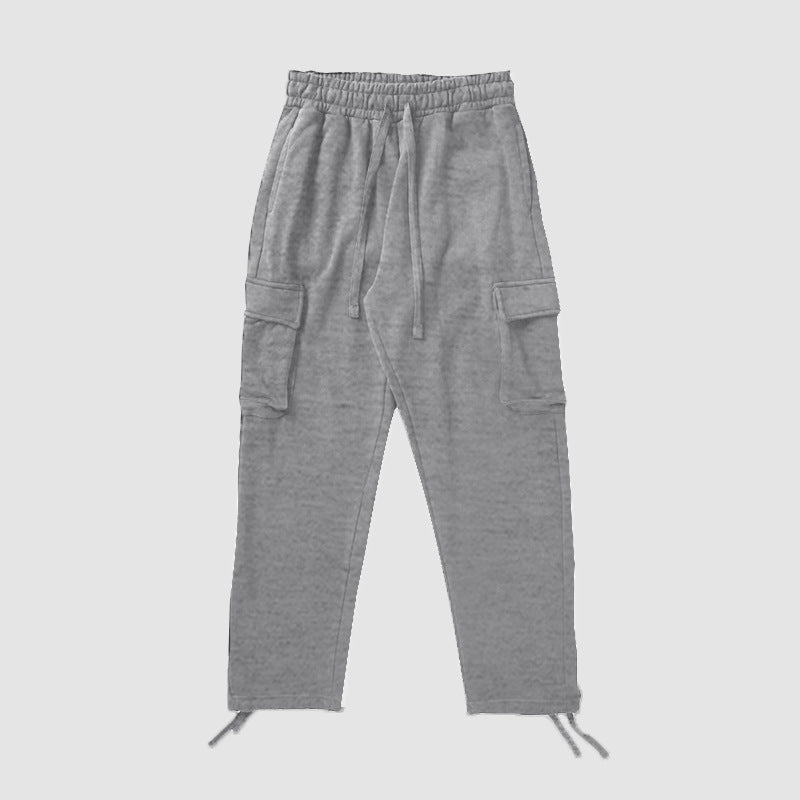 Pantalon cargo pour hommes avec taille élastique et poches fonctionnelles Chic und Stil