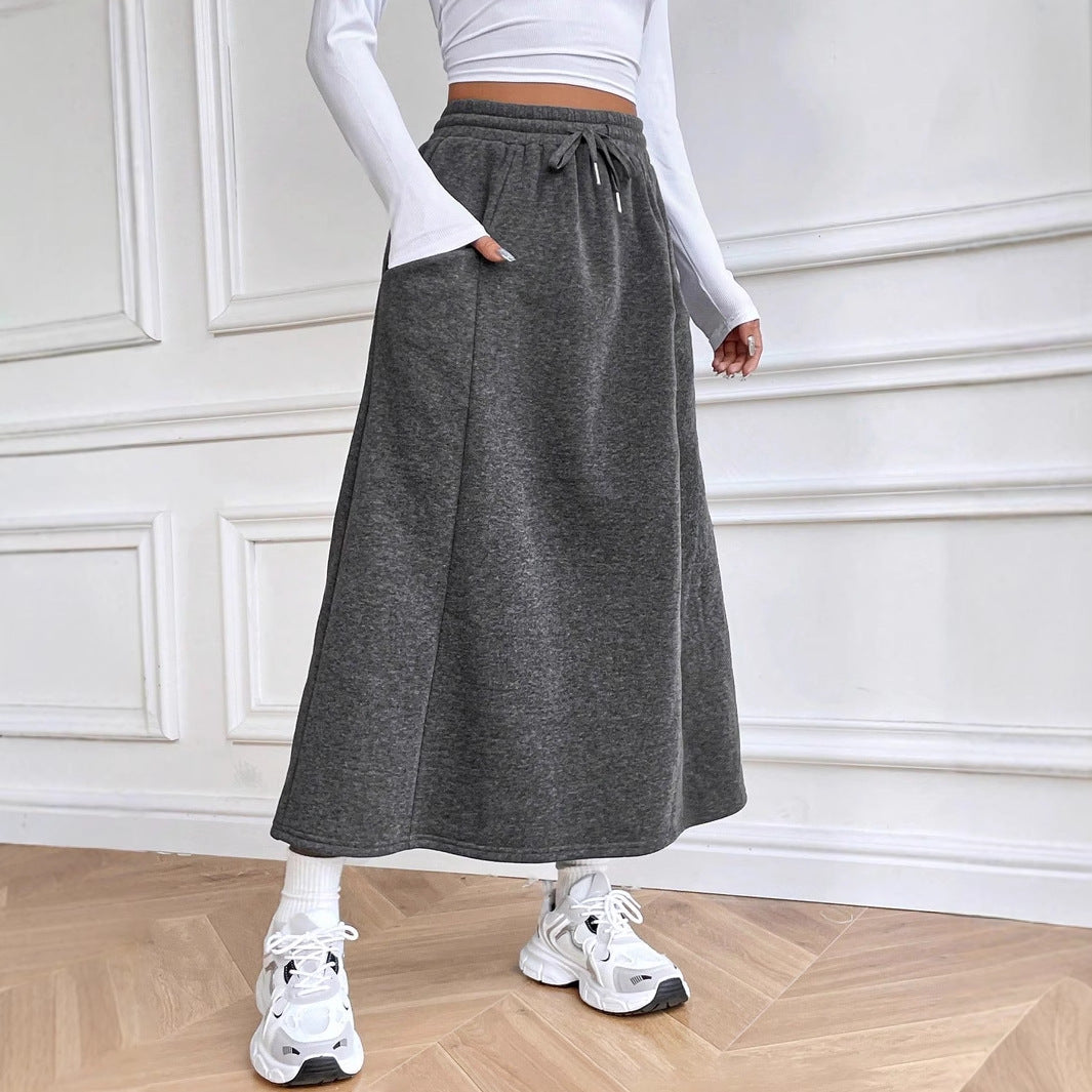 Jupe maxi sportive pour femmes avec poches pratiques et taille élastique Chic und Stil