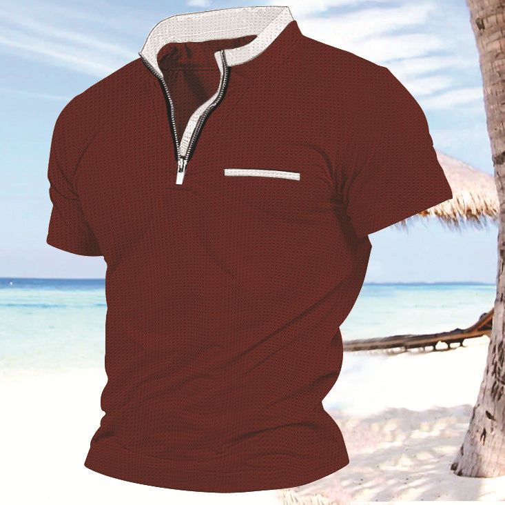 Homme zip-front loisirs performance top Chic und Stil