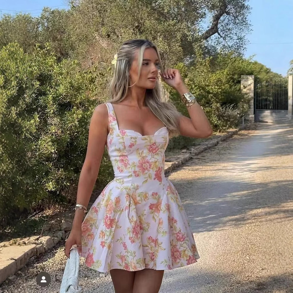 Robe d'été pour femmes avec une élégante coupe en A Chic und Stil