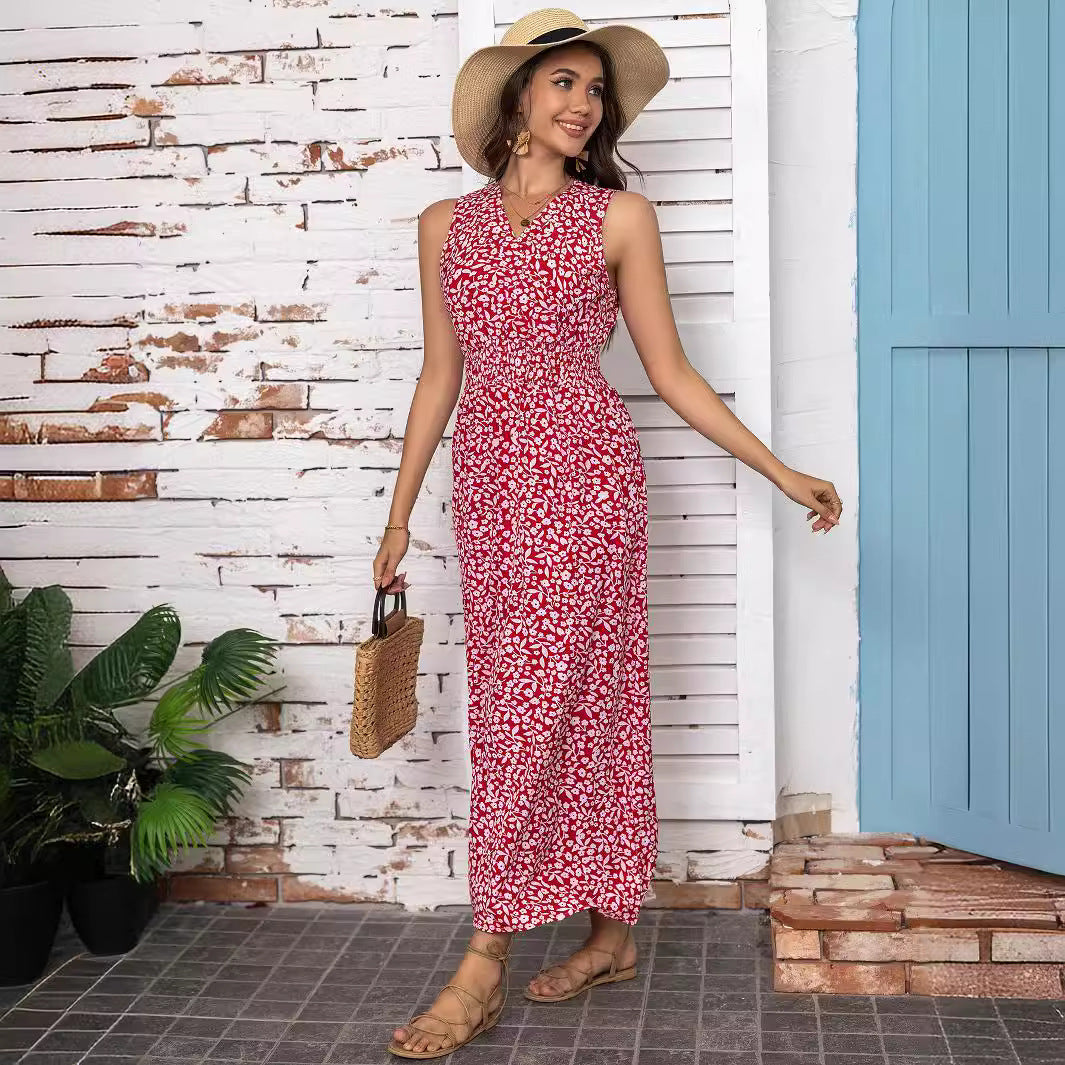 Robe maxi à fleurs pour femmes Chic und Stil 1751507311