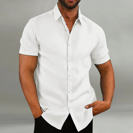 Chemise de loisirs à manches courtes pour hommes avec patte de boutonnage Chic und Stil