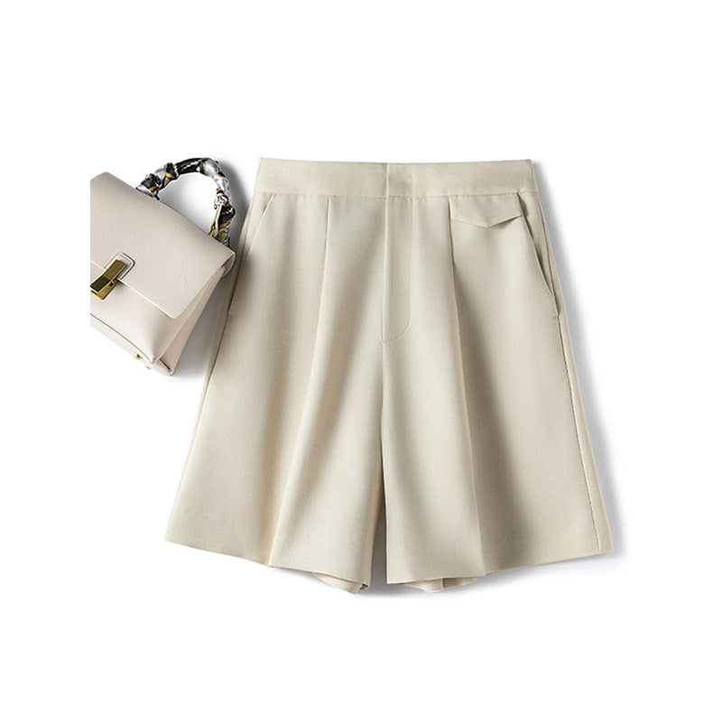 Shorts de robe taille haute ajustés pour femmes Chic und Stil