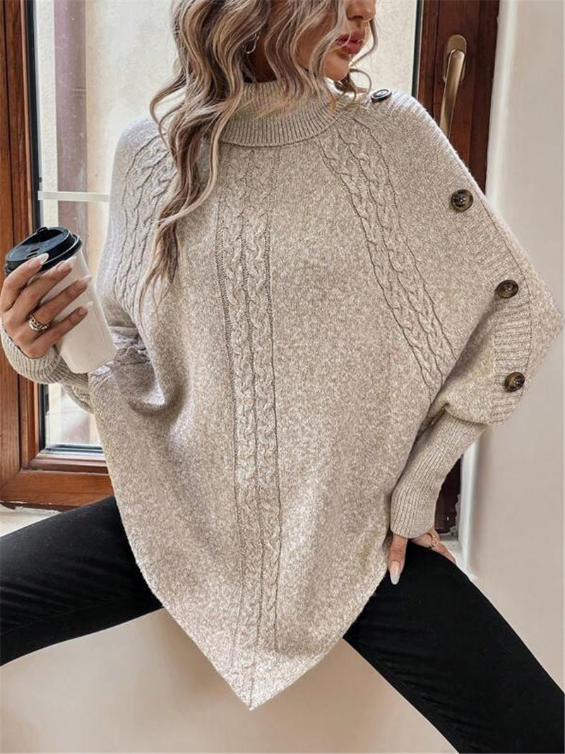 Pull en tricot pour femmes avec des détails de bouton élégants et une coupe décontractée Chic und Stil
