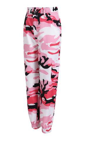 Pantalon cargo pour femmes au design camouflage moderne avec poches pratiques et taille élastique Chic und Stil