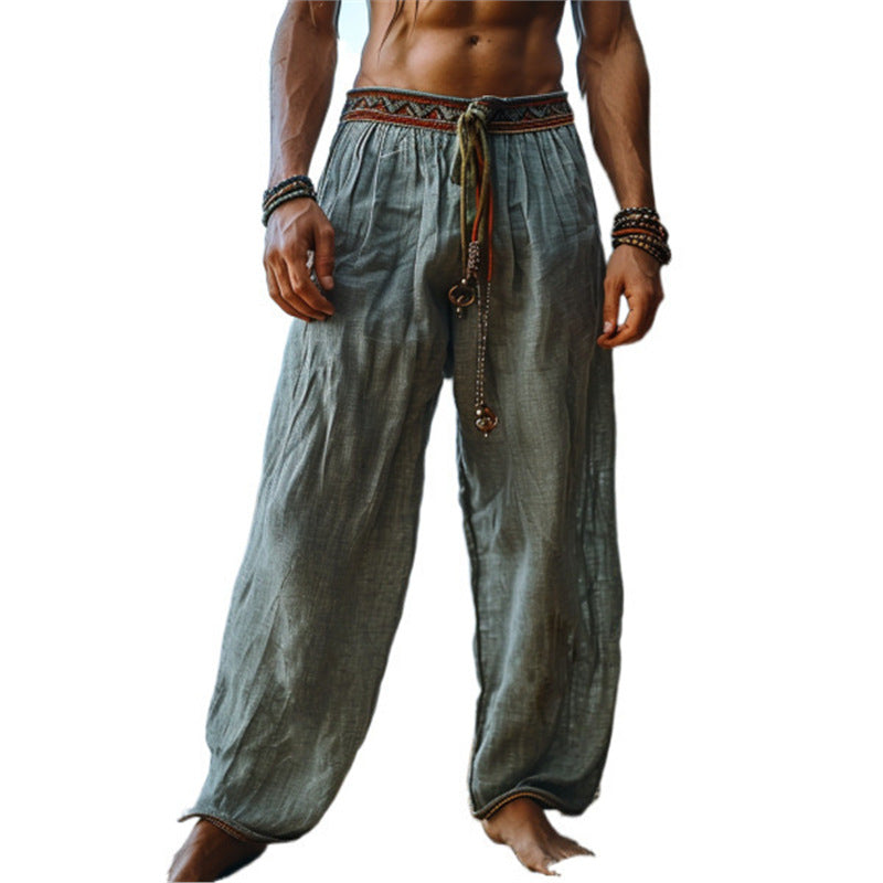 Casual beach pants for men with elastic waistband and high-quality material Chic and Style