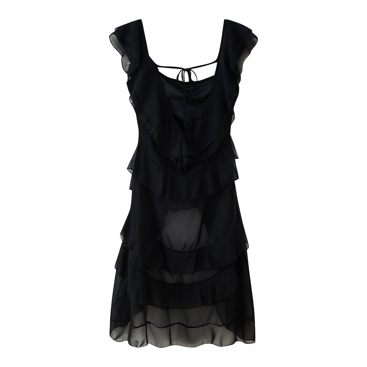 Robes d'été à volants volumineux pour femmes Chic und Stil