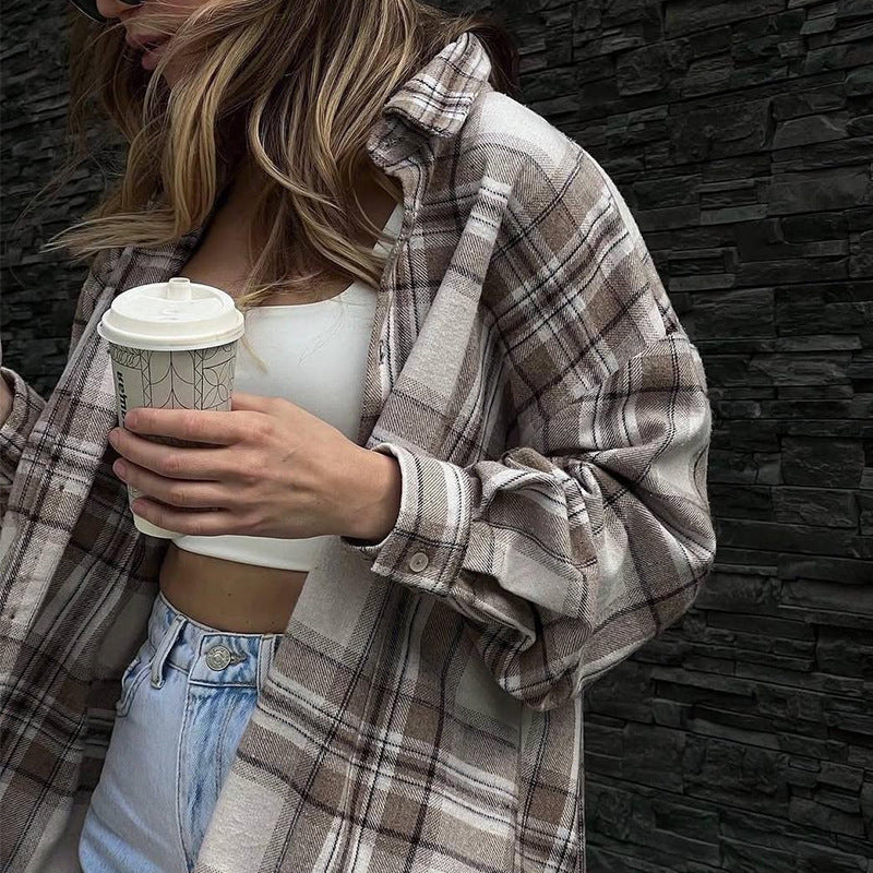 Chemise à carreaux décontractée pour femmes Chic und Stil