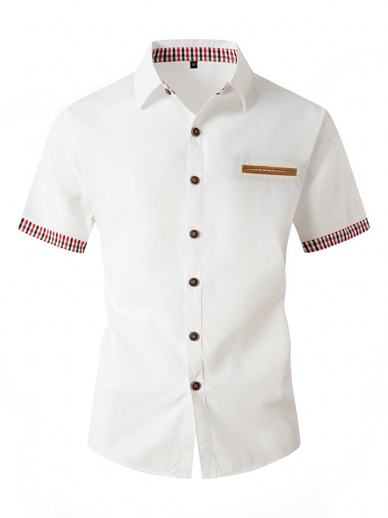 Chemise de loisirs à manches courtes pour hommes avec détails contrastés Chic und Stil