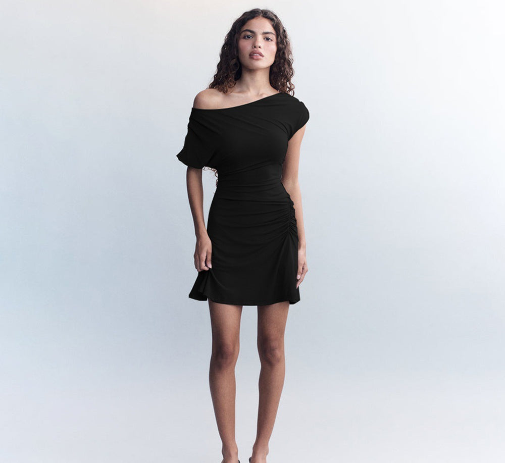 Robe off-shoulder femme avec fronces Chic und Stile