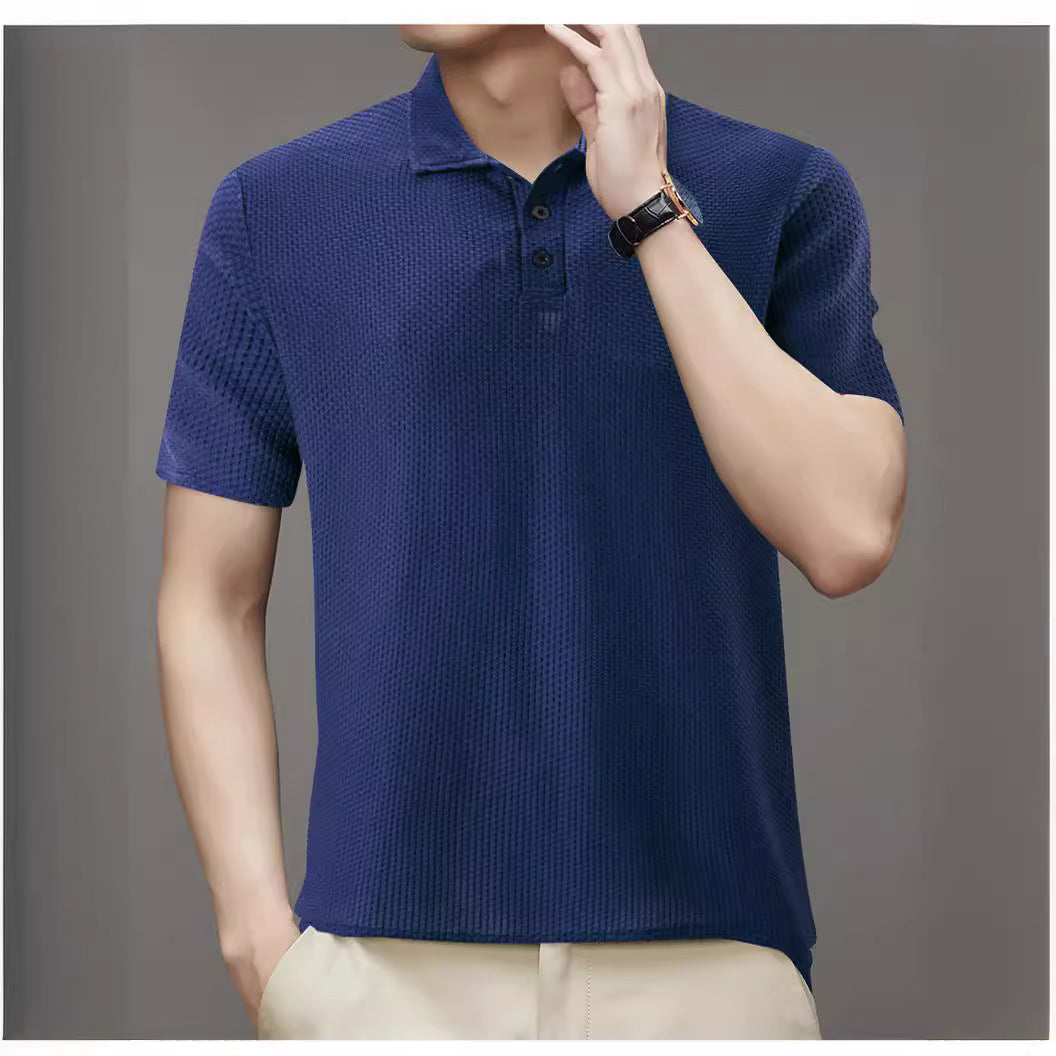 Hommes Polo en Structure Chic und Stil