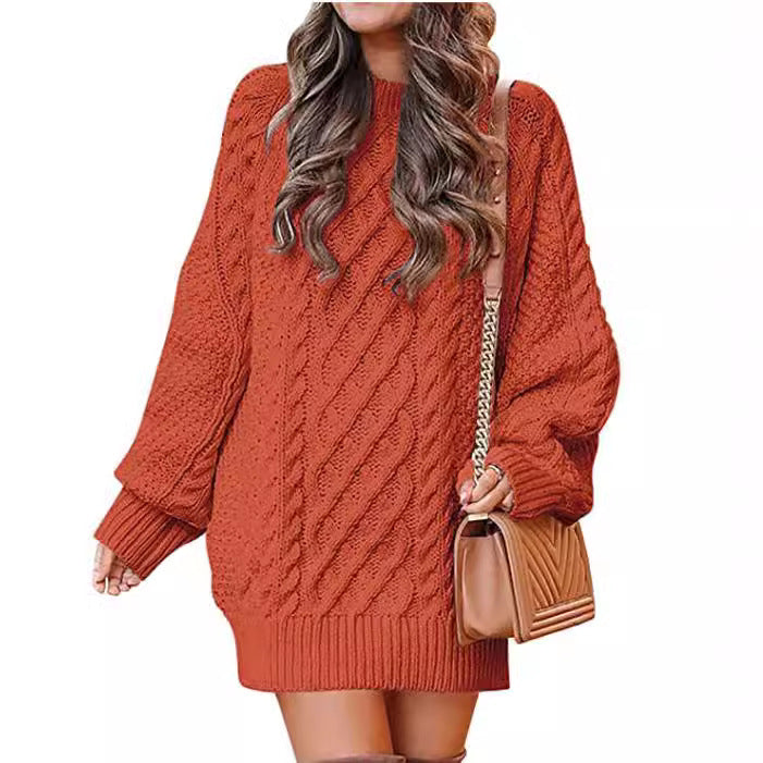 Femme Grand pull en tricot à motif torsadé et coupe décontractée Chic und Stil