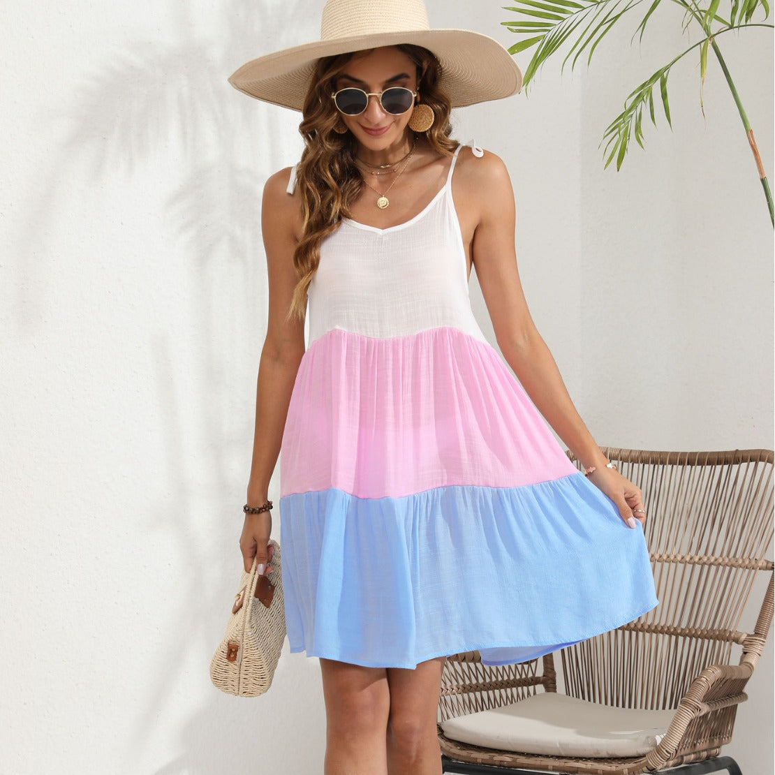 Robe d'été en swing A-line pour femmes Chic und Stil