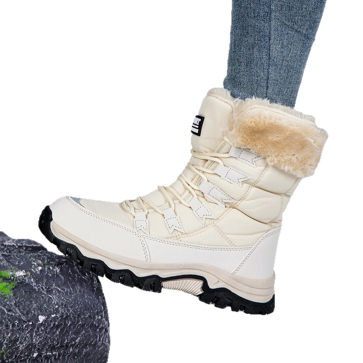 Bottes d'hiver chaudes pour femmes avec doublure confortable et semelle antidérapante Chic und Stil