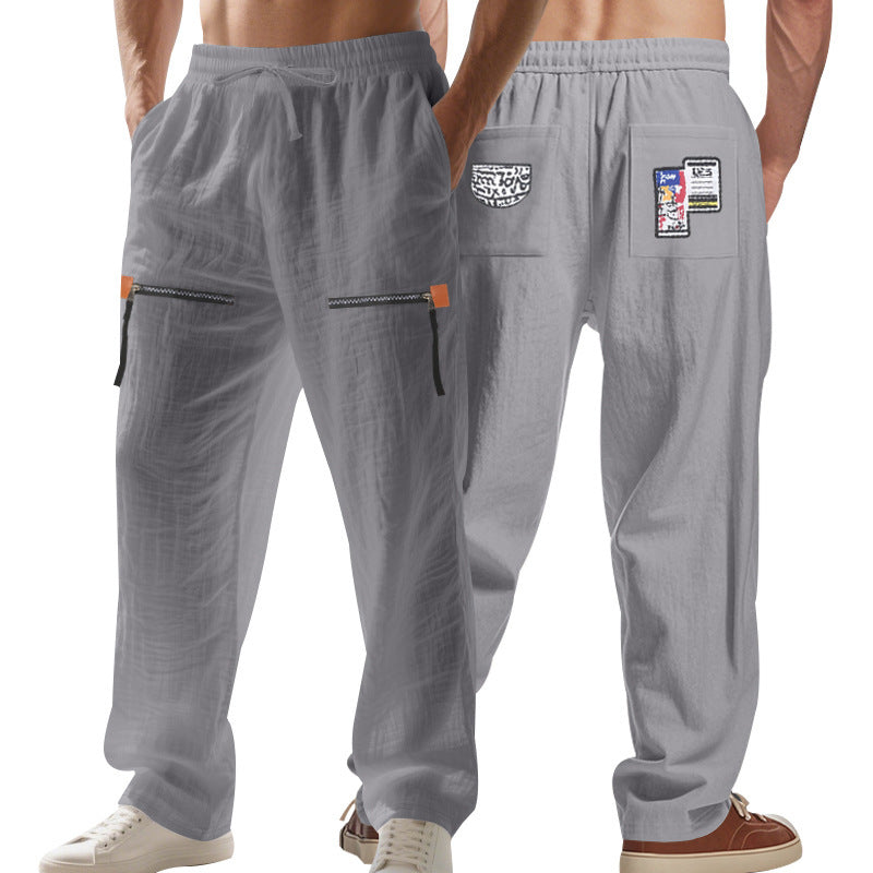 Pantalon cargo confortable pour hommes avec poches fonctionnelles et taille élastique Chic und Stil