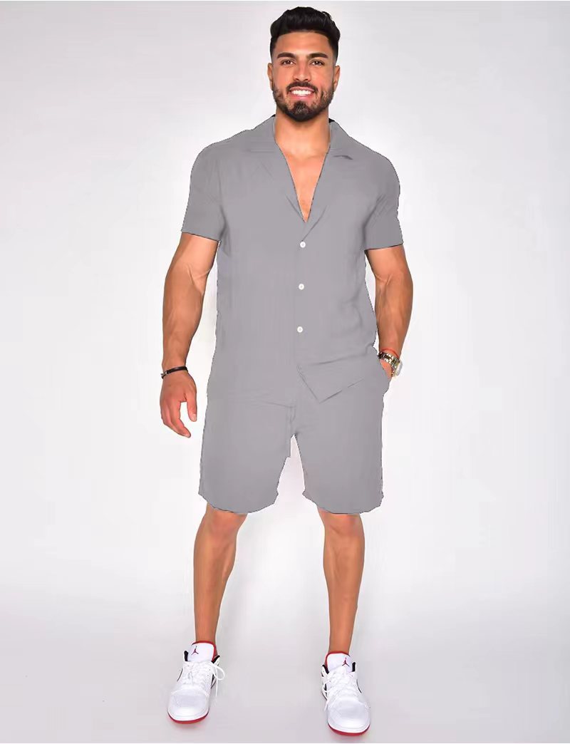 Chemise à manches courtes pour hommes Set Chic und Stil