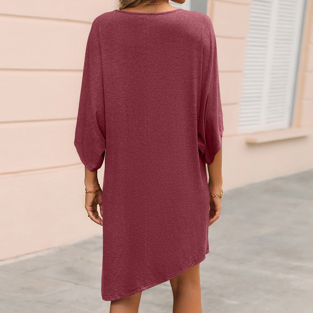 Robe tunique oversized décontractée pour femmes avec fentes latérales et design en jersey doux Chic und Stil