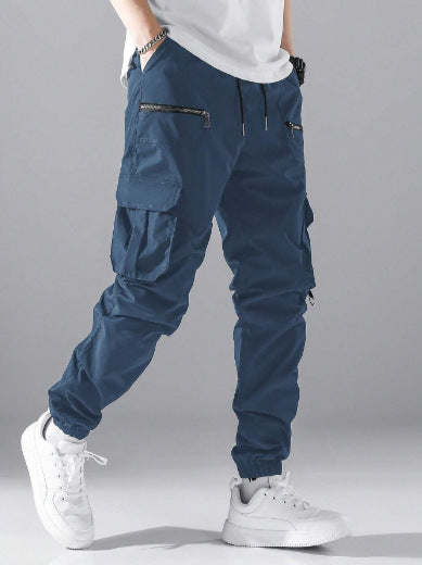 Pantalons cargo pour hommes avec poches zippées modernes Chic und Stil