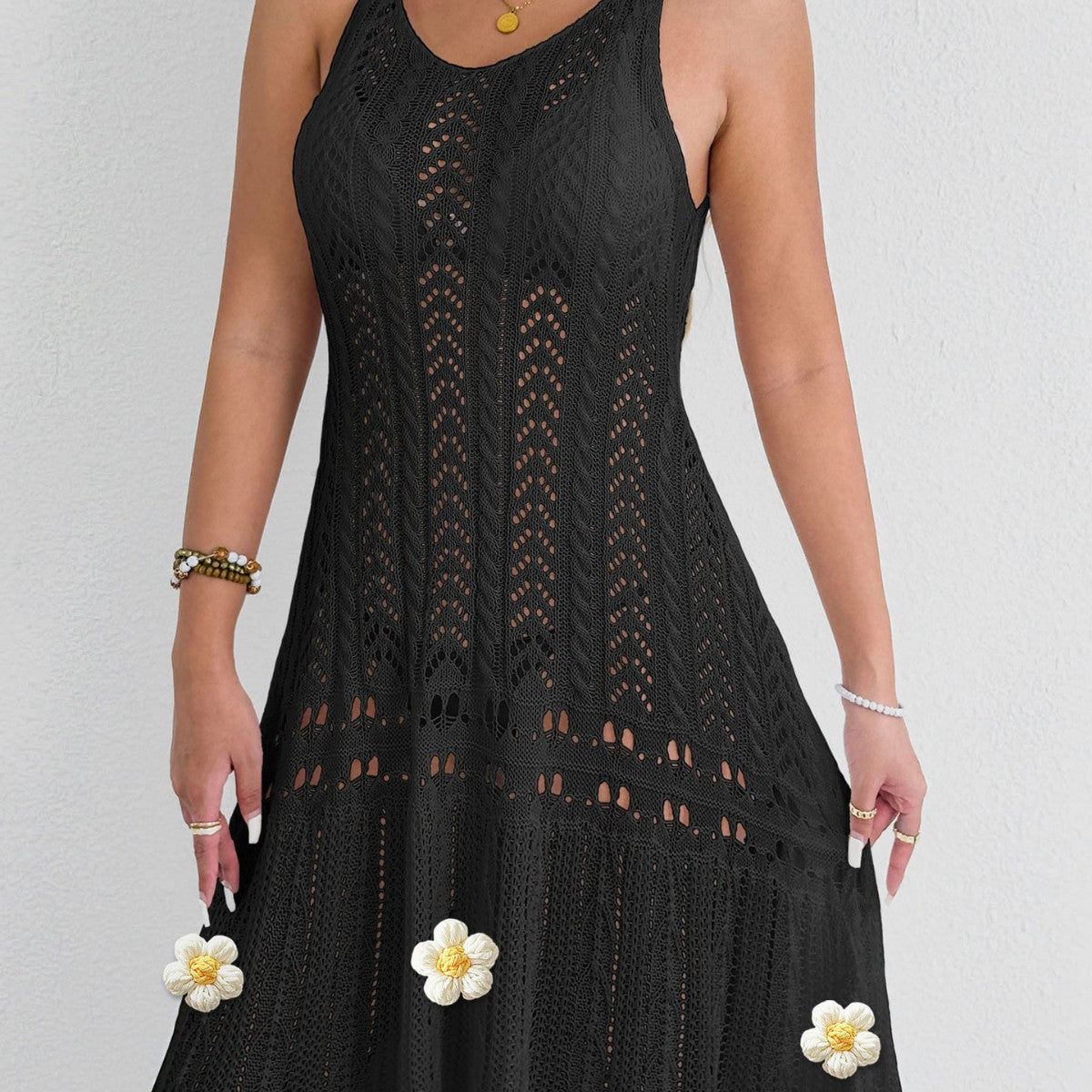 Robe de plage en crochet pour femmes Chic und Stil