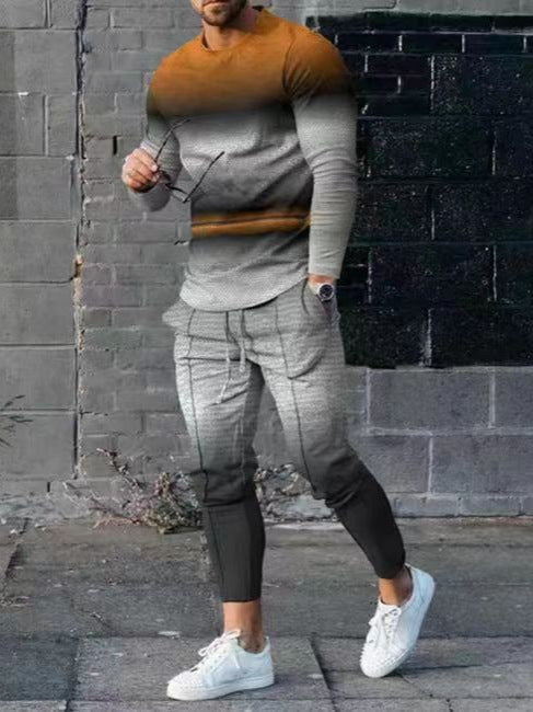 Hommes ensemble de loisirs moderne avec dégradé de couleurs impressionnant Chic und Stil