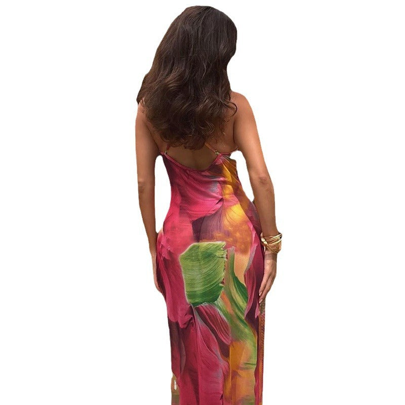 Chic and Stylish Women's Floral A-Line Maxi Dress