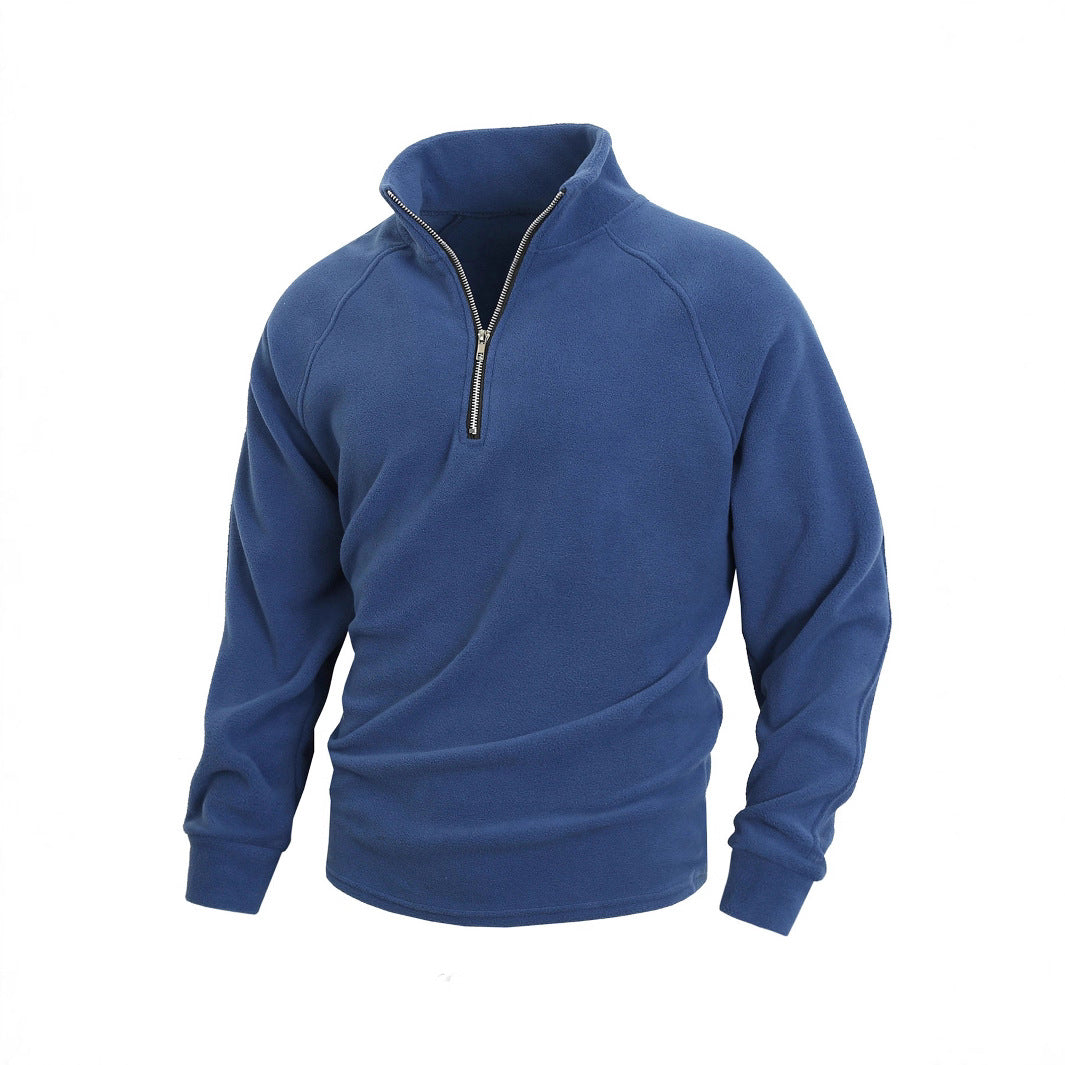 Pull en polaire pour hommes avec demi-zip et poignets élastiques Chic und Stil