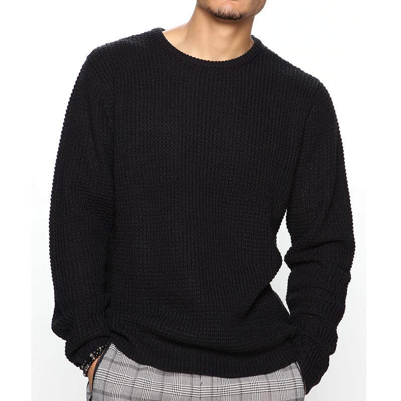 Pull-over en grosse maille pour homme avec motif texturé et coupe décontractée Chic und Stil