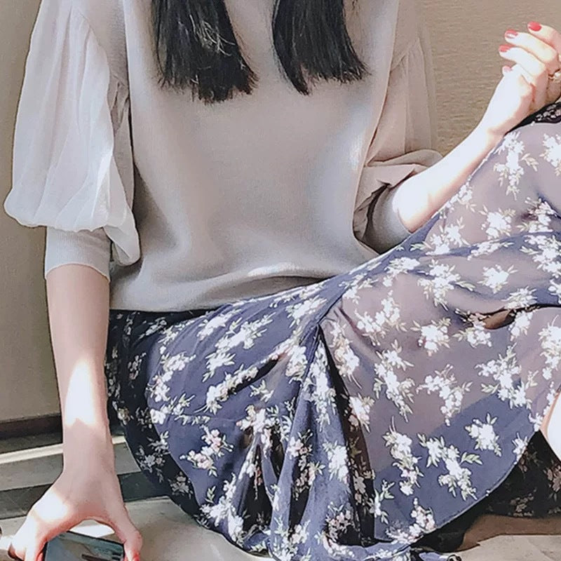 Jupe maxi florale élégante pour femmes Chic und Stil