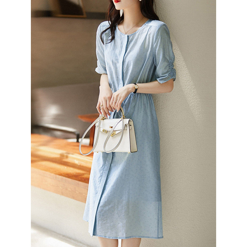 Robe midi stylée à nouer devant Chic und Stil