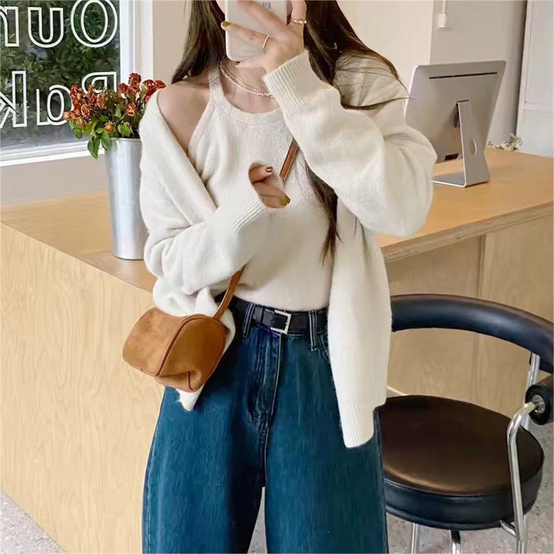 Warm wool cardigan for women with a modern cut and casual sleeves Chic and Style