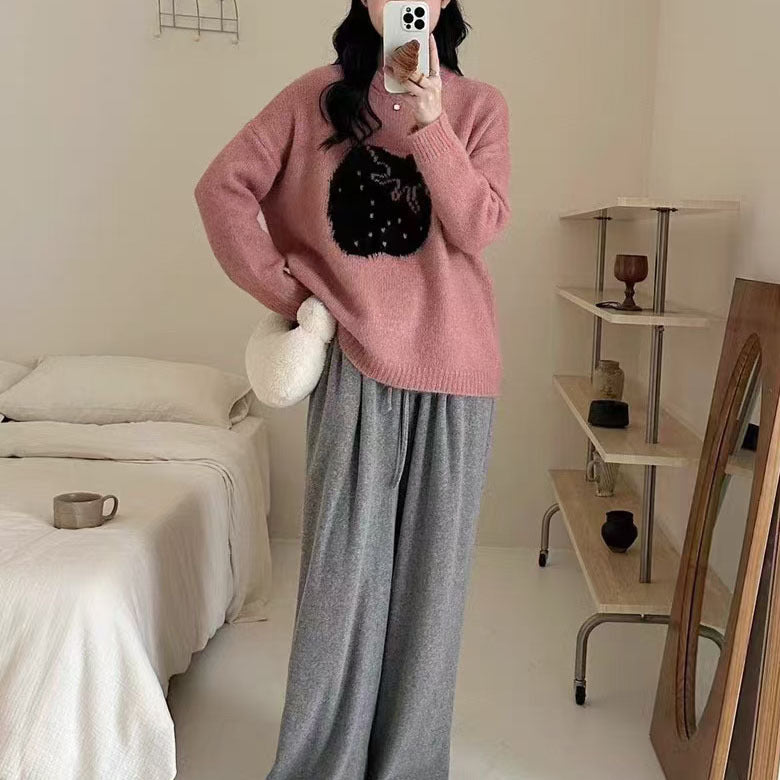 Pull doux pour femmes au design moderne avec un mignon motif animal Chic und Stil