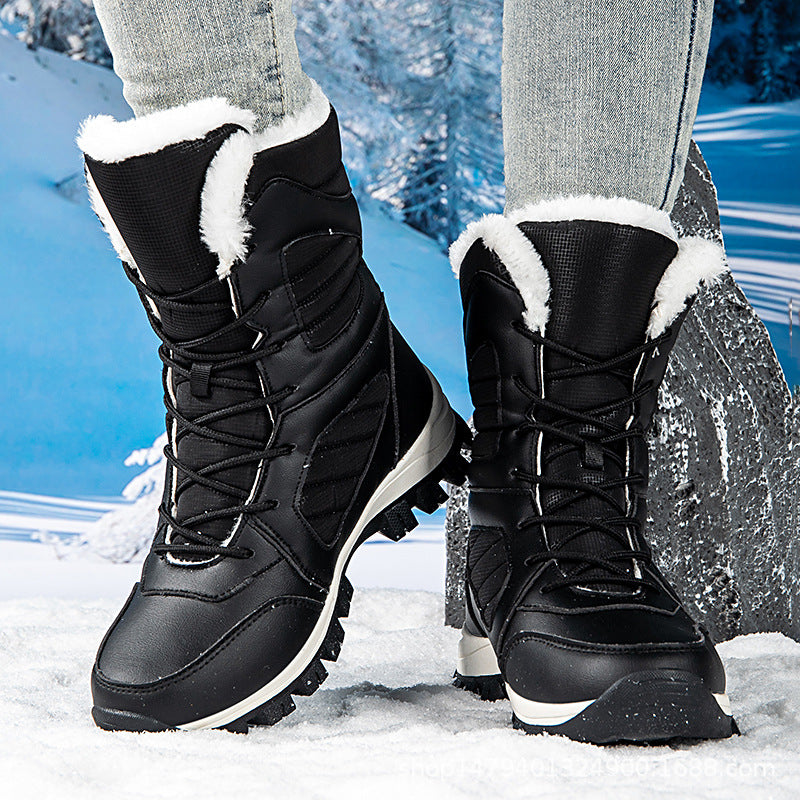 Bottes d'hiver chaudes pour femmes avec semelle en caoutchouc antidérapante Chic und Stil