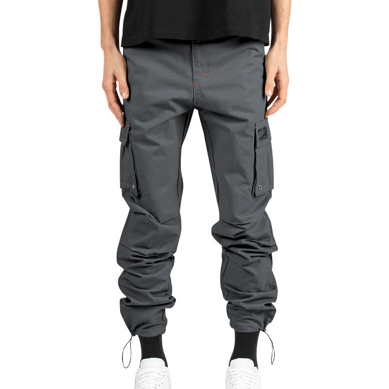 Pantalon cargo fonctionnel pour homme avec taille élastique et plusieurs poches Chic und Stil