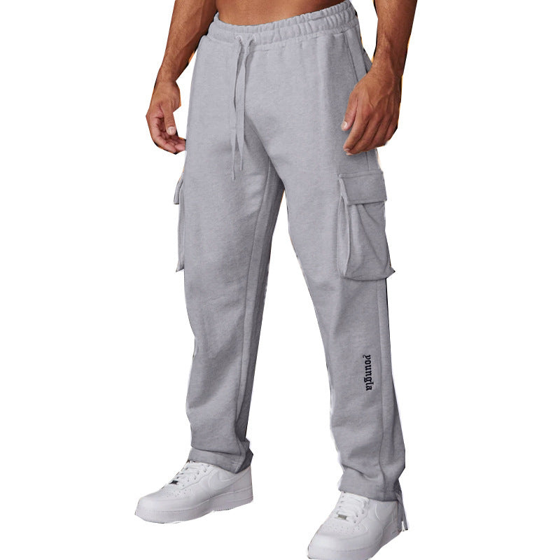 Pantalon cargo pour hommes avec taille élastique et poches fonctionnelles Chic und Stil